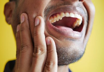 a man having severe toothache